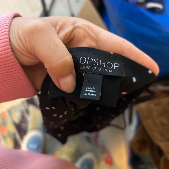 Topshop Rainbow Polka Dot Mini Slip Dress - Picture 4 of 6